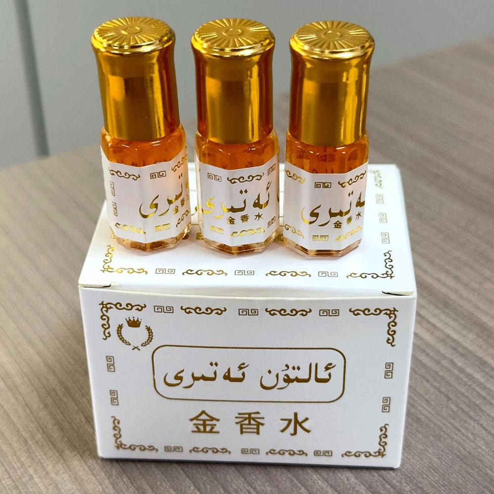 Body Oil - アラビアンゴールド香水オイルロールオンボトル、長時間持続する香り、ユニセックス携帯用ボディ香水、長持ちする香り、ボディフレグランス
