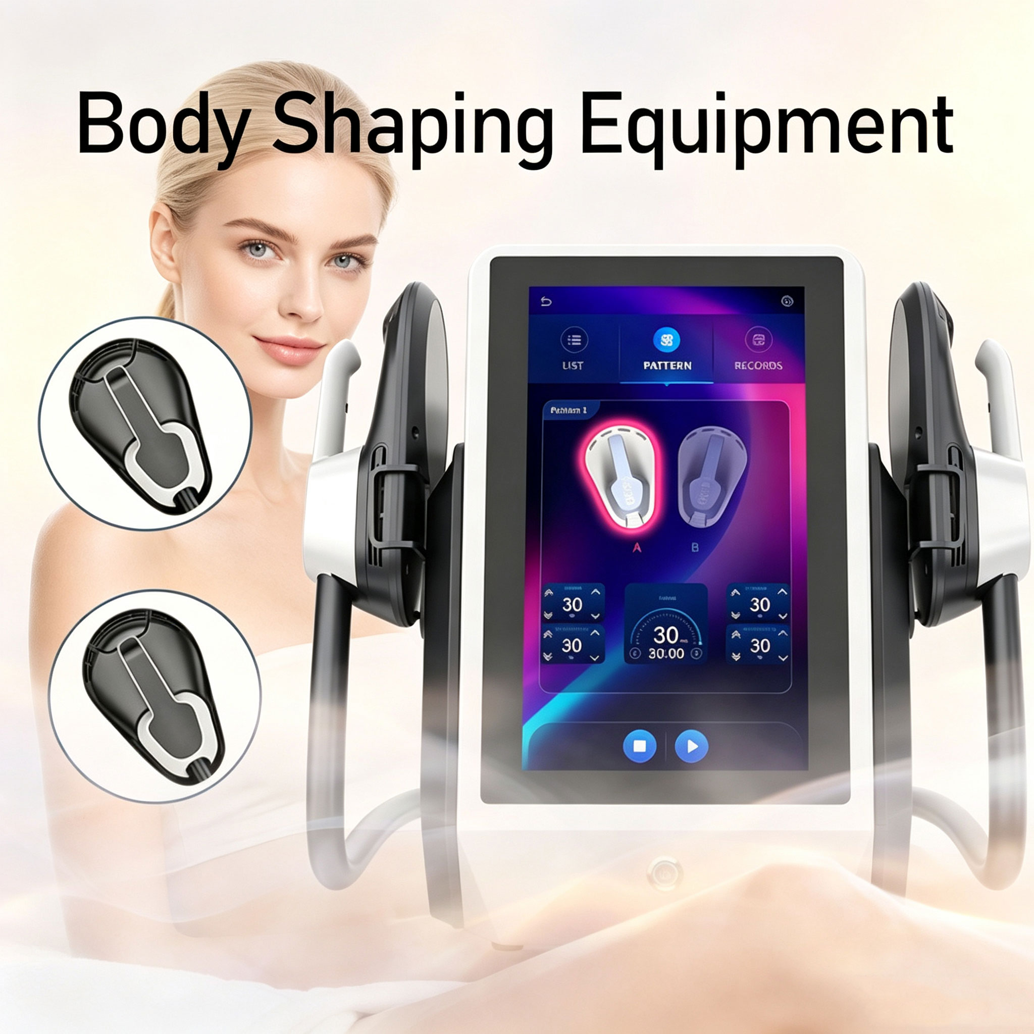Body Brush - 新しいデスクトップ型筋力強化装置、体型整形とボディ管理用、美容サロンで使用される機器