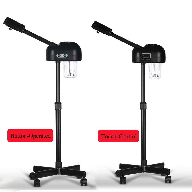 Face Steamer - プロフェッショナル ホット＆コールド フェイシャルスチーマー ナノイオン フェイススチーマー 360