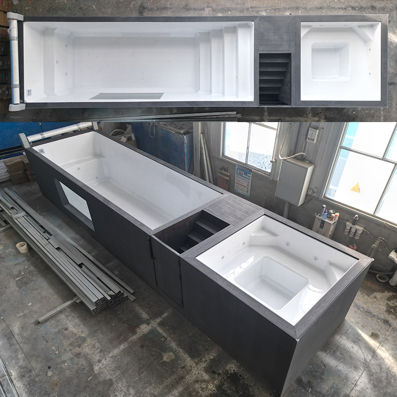 カスタム高級大型コンテナファミリーホテル屋外ジャグジースイム - Hot Tub のレビューと価格