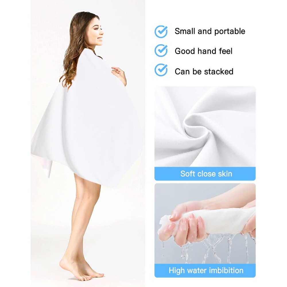 1枚入りビーチタオル 純白タオル ビーチ、お風呂、プール、ジ - Spa Towel のレビューと価格