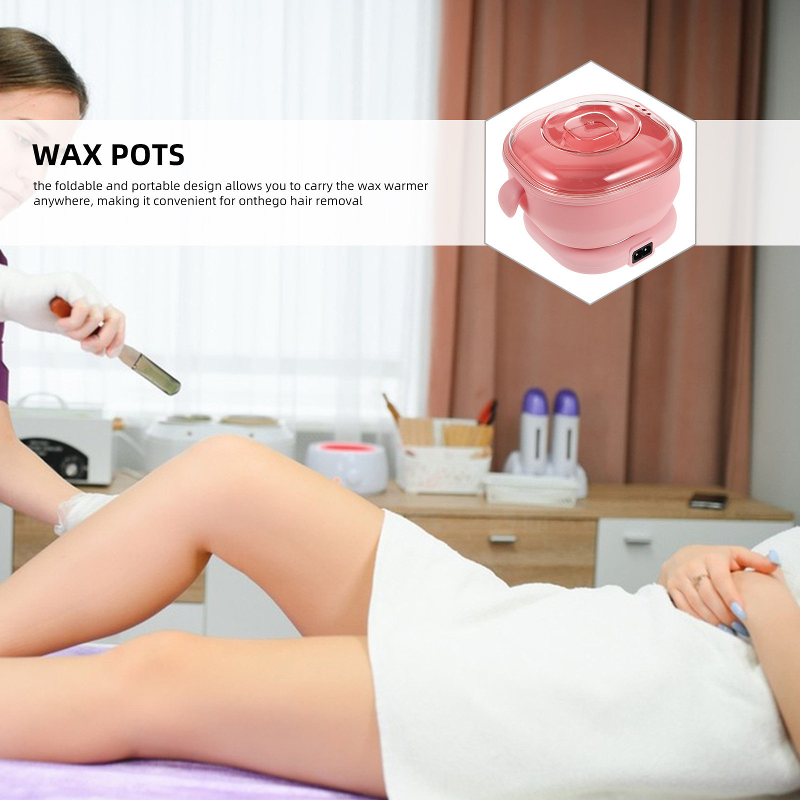折りたたみ式で持ち運び可能なワックスウォーマー。シリコン製の - Wax Warmer のレビューと価格