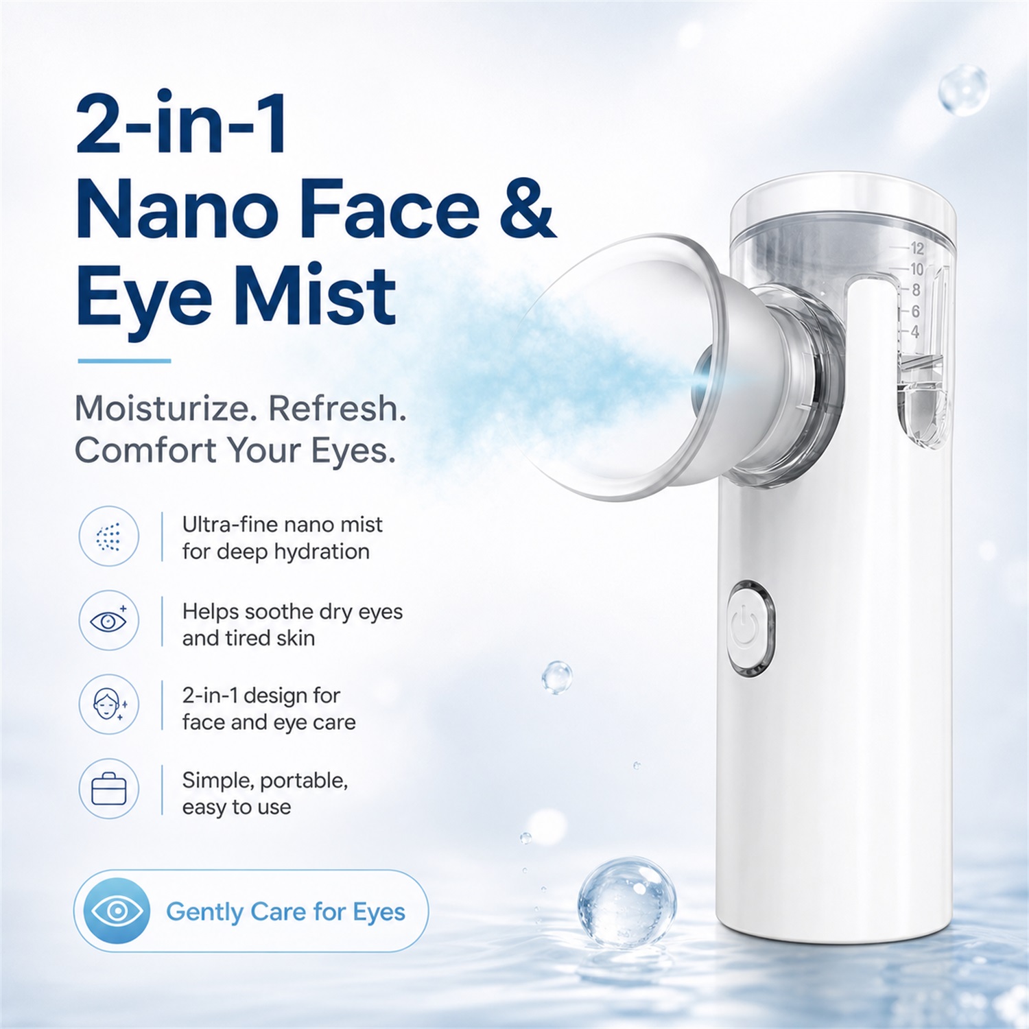 アイナノ加湿器ネブライザーアイ蒸し器疲労軽減ドライアイ保湿フ - Face Steamer のレビューと価格