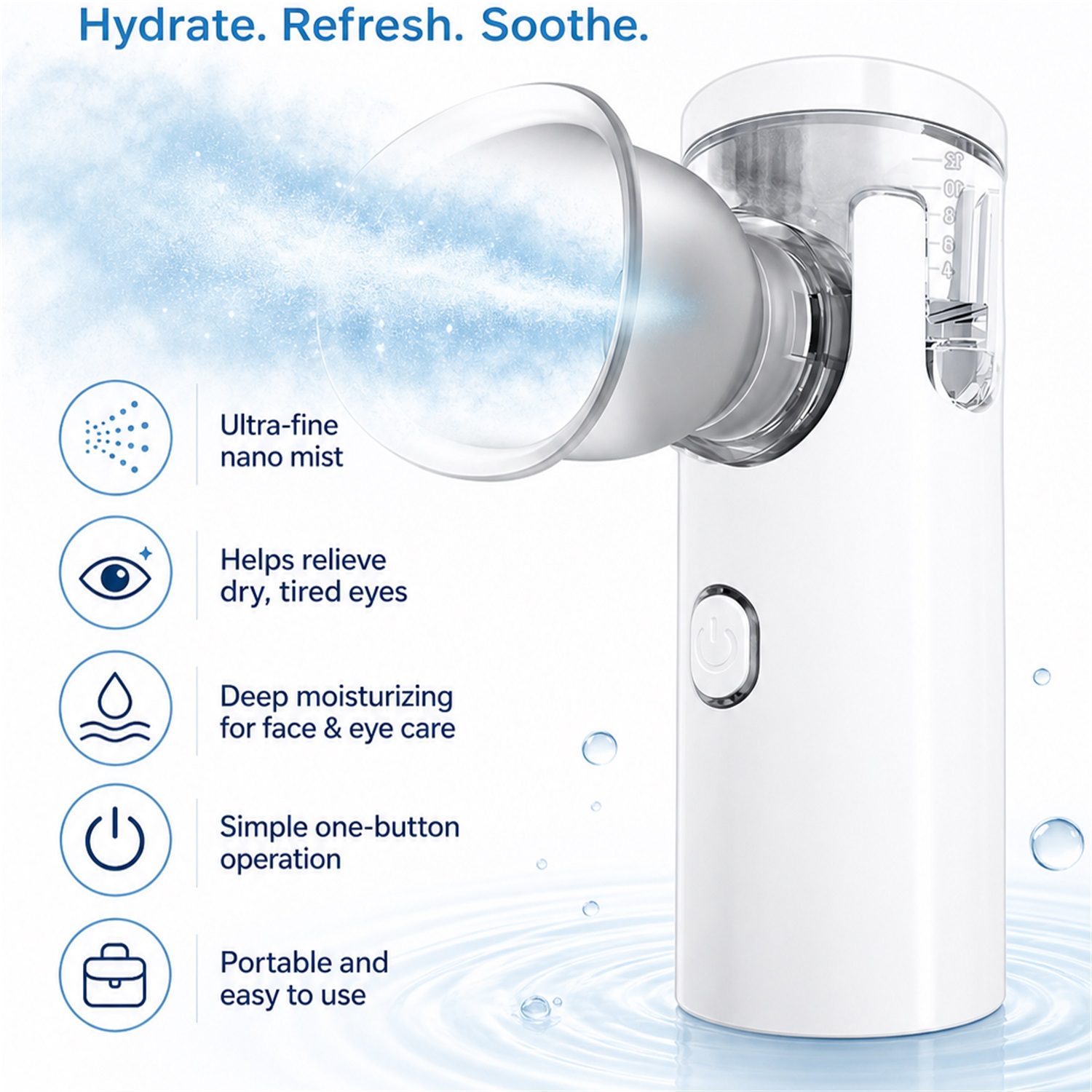 アイナノ加湿器ネブライザーアイ蒸し器疲労軽減ドライアイ保湿フ - Face Steamer のレビューと価格