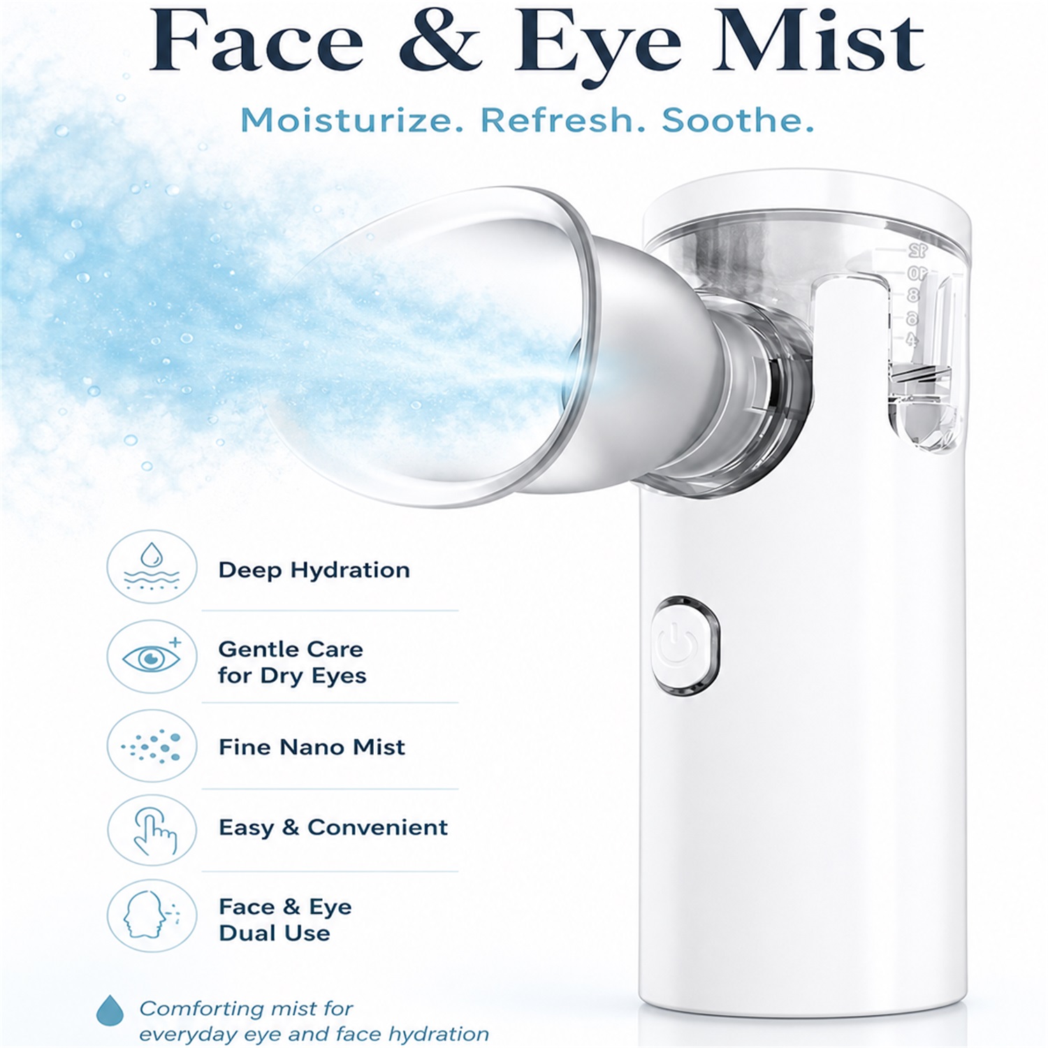 ナノスプレー式アイマッサージ器、フェイススプレー、加湿器、U - Face Steamer のレビューと価格