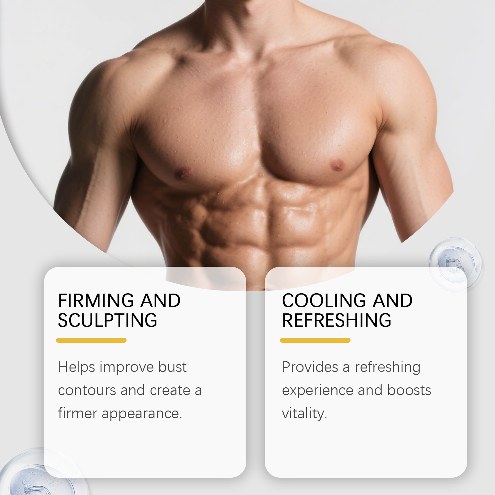 蜂毒男性用乳房オイル、男性用乳房整形、乳房マッサージセラム、 - Body Oil のレビューと価格