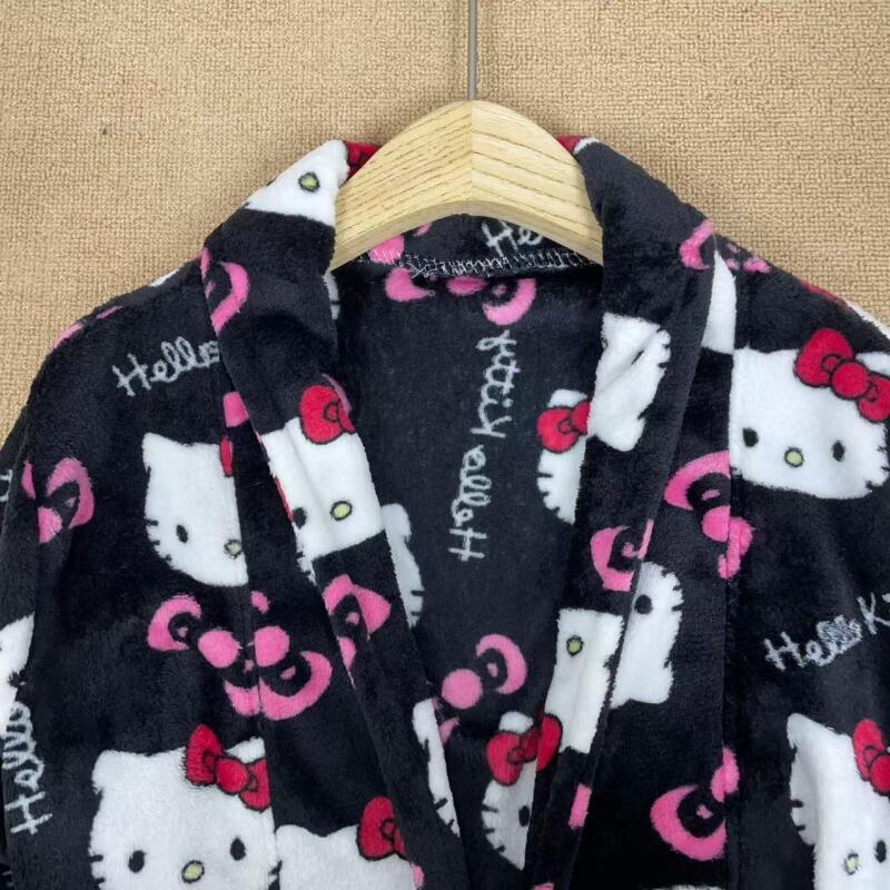 ナイトガウン ハローキティ 新しい秋冬暖かいミッドレングスバ - Bathrobe のレビューと価格