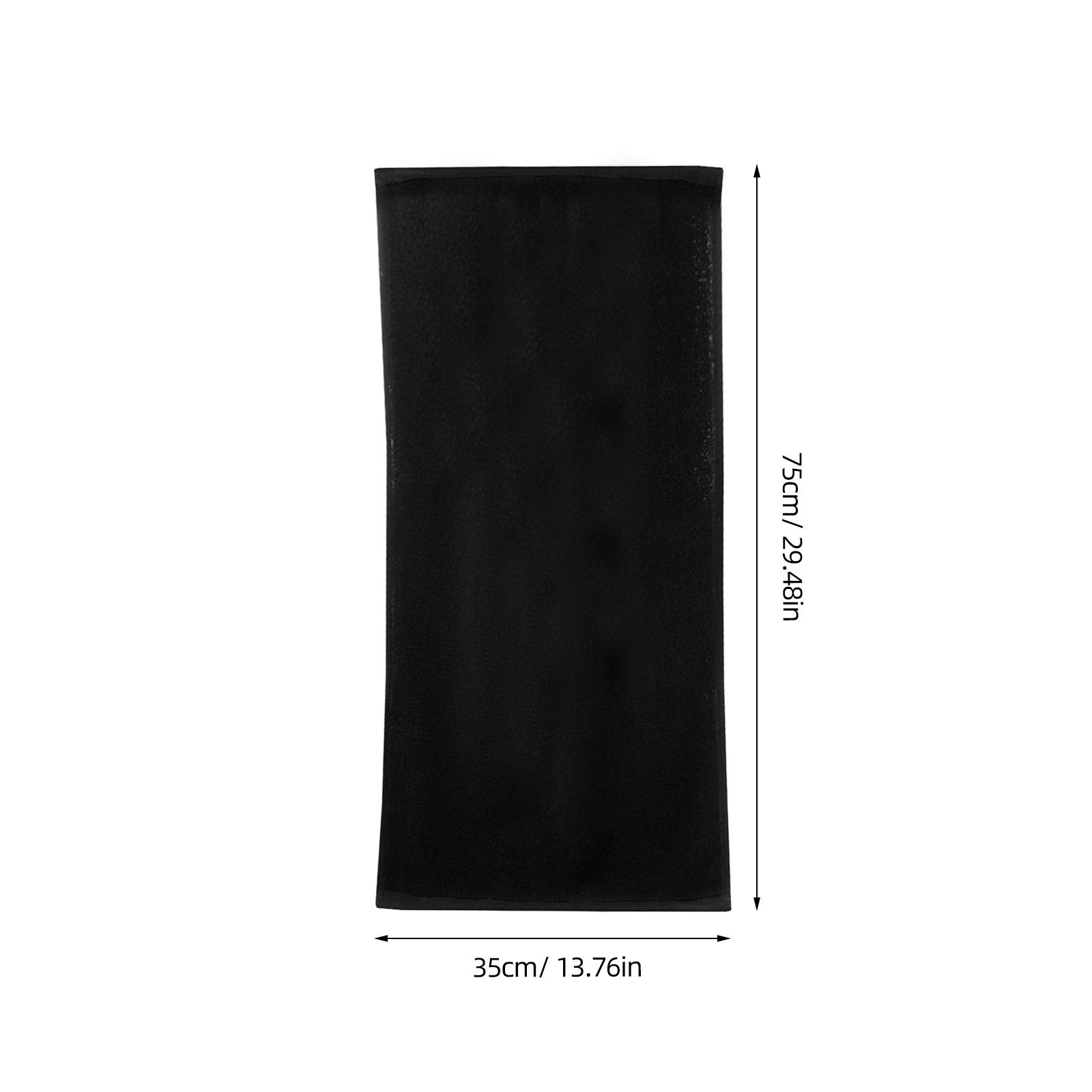 特大サイズの黒い綿製ハンドタオル。天然素材で柔らかく、吸水性 - Spa Towel のレビューと価格