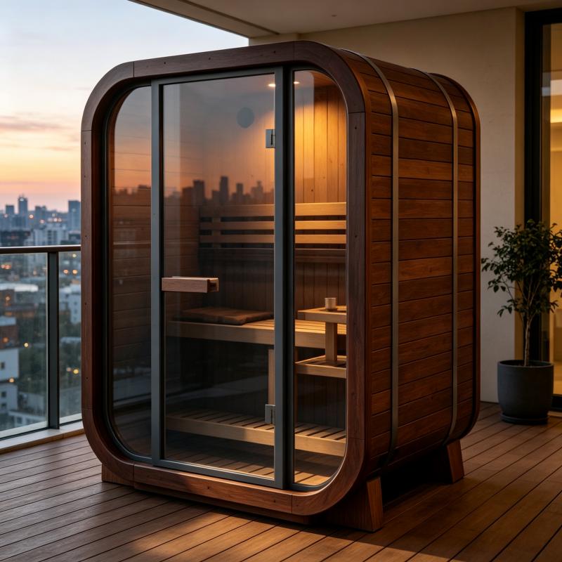 高級カスタムメイドのサウナキャビン。無垢材を使用し、屋内・屋 - Spa Wellness Gym のレビューと価格