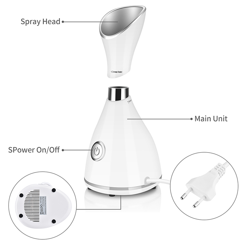 ポータブルナノイオンホットミストフェイシャルスチーマー プロ - Face Steamer のレビューと価格