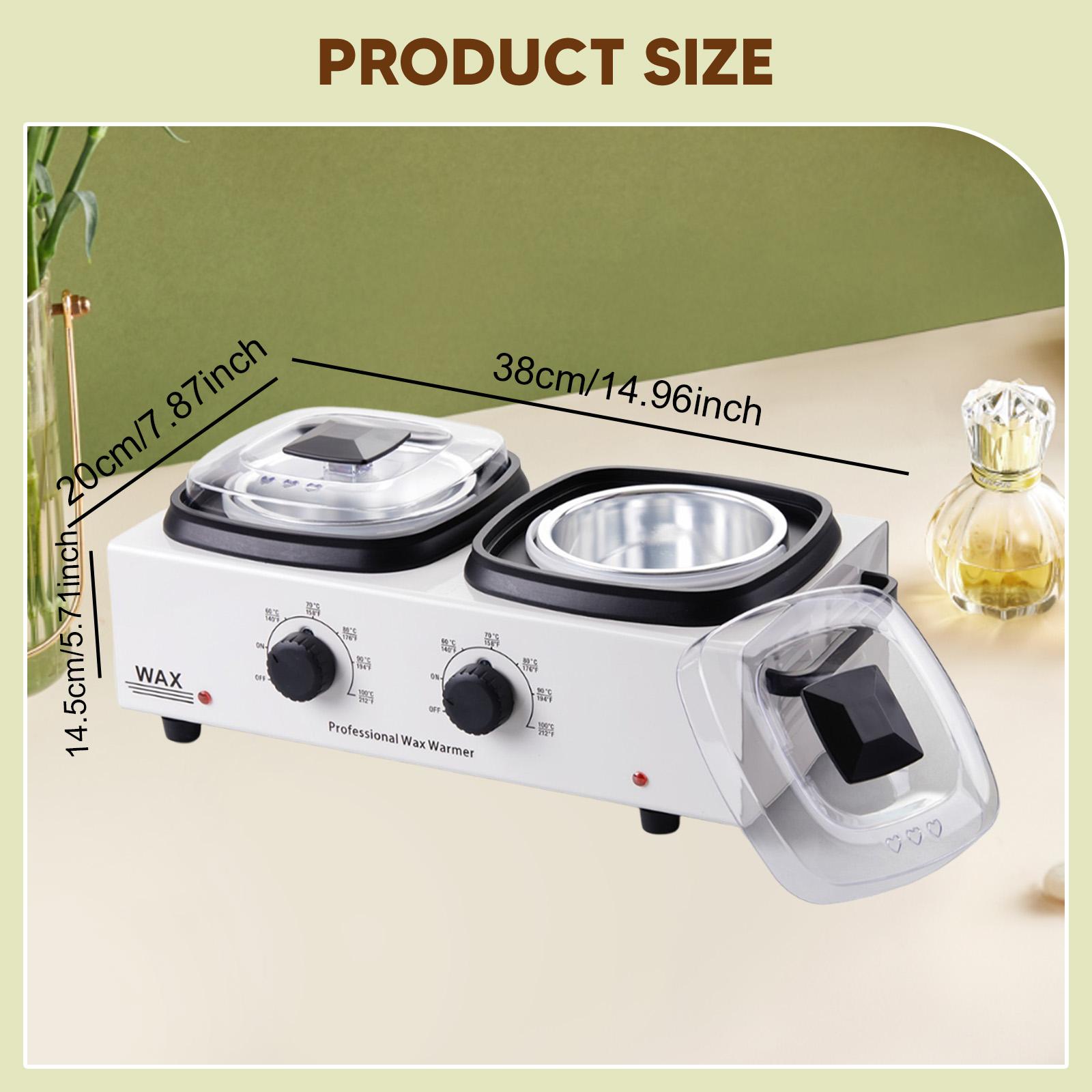 ホットワックス脱毛キット コンパクトワックス溶解器 ダブルポ - Wax Warmer のレビューと価格
